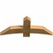 Ekena Millwork Bellingham Rough Sawn Timber Gable Bracket, Western Red Cedar, 48"W x 20"H x 4"D x 6"F, 10/12 Pitch GBW048X20X0406BEL00RWR - alternate 5